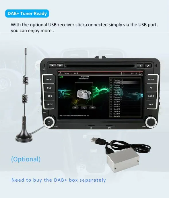 vw passat b7 android 10 gps usb navigacija multimedija original - slika 9
