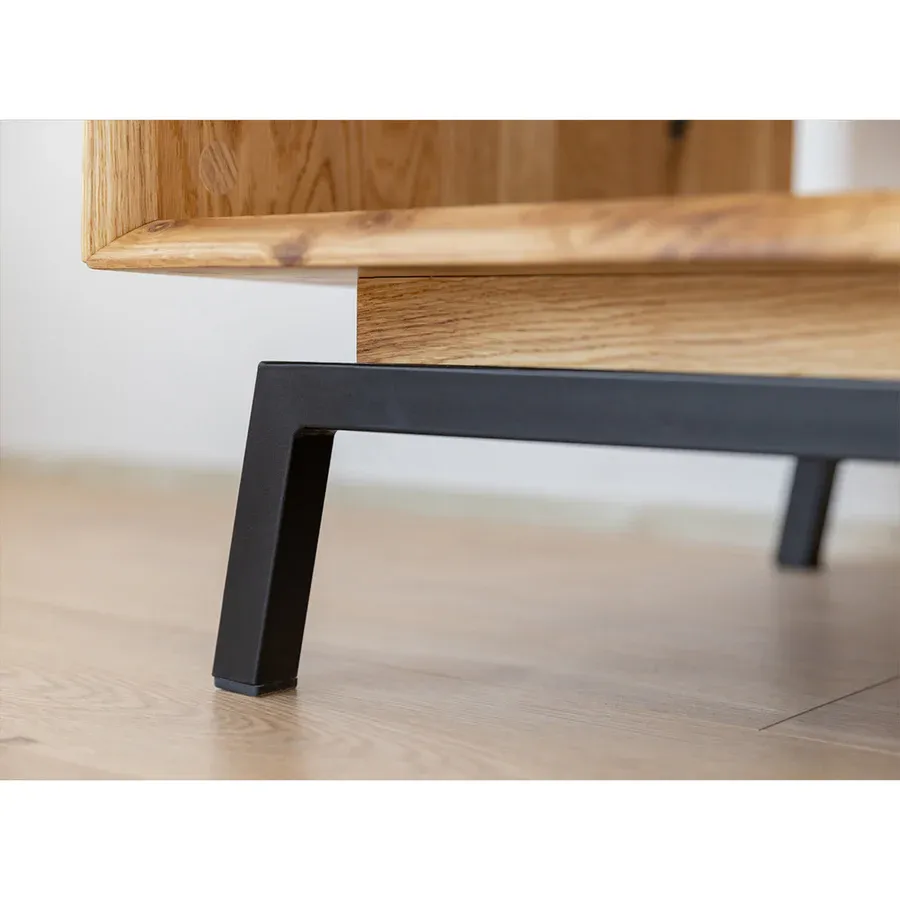 klub stolić modern loft 100,50x60cm, materijal: masivno drvo hrast - slika 5