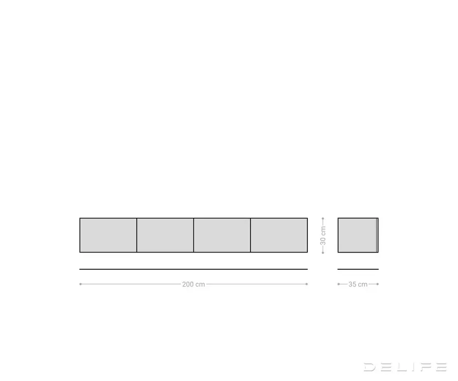 tv komoda imara 200x35cm, materijal: mango - slika 6