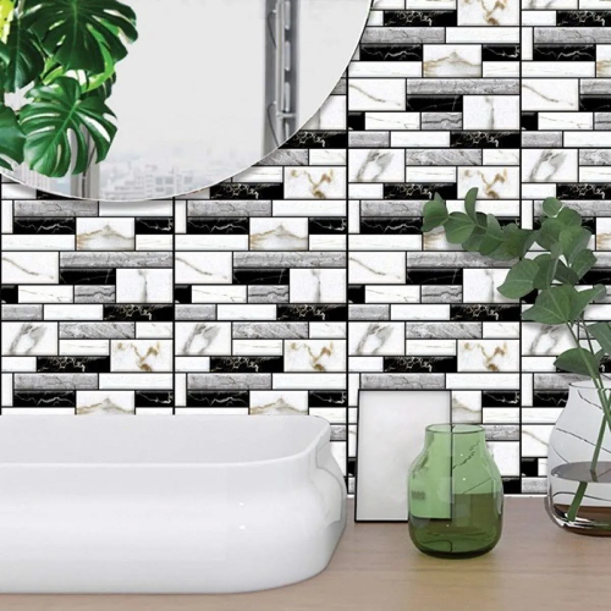 model 509 - 3d zidni pvc mozaik panel - samoljepljivo - slika 4