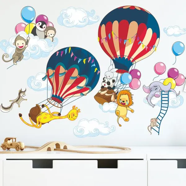 zidna naljepnica hot air balloon - slika 4