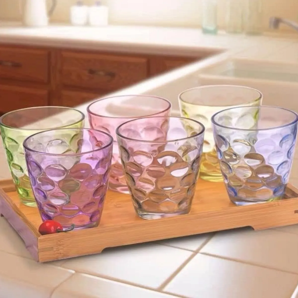 set od 2 staklene čaše „raindrop“ – elegantne kristalne čaše za piće - slika 3
