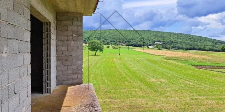 istra, boljun, kuća u izgradnji s otvorenim pogledom - slika 5
