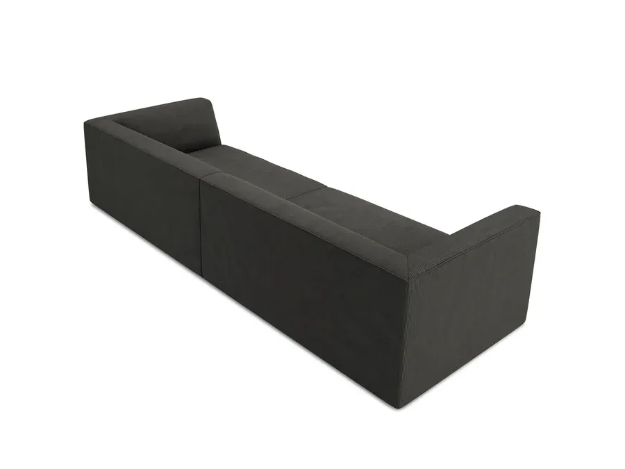sofa ruby, 4 sjedala, 302x93cm, materijal: rebrasta tkanina - slika 4