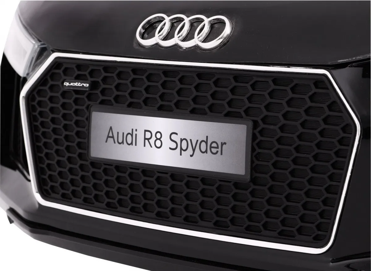 licencirani auto na akumulator audi r8 spyder rs - crni - slika 2