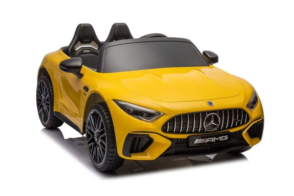Licencirani auto na akumulator Mercedes AMG SL63 - žuti/lakirani - Mursko Središće