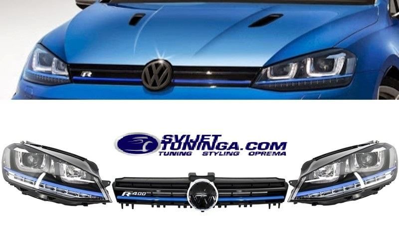 maska za vw golf 7- r400 - gti - gte- r - dizajn - super izgled - slika 9