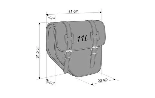 customacces leather saddlebags ibiza - slika 3