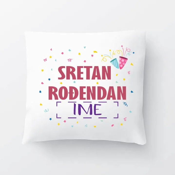 Jastučić SRETAN ROĐENDAN - Osijek