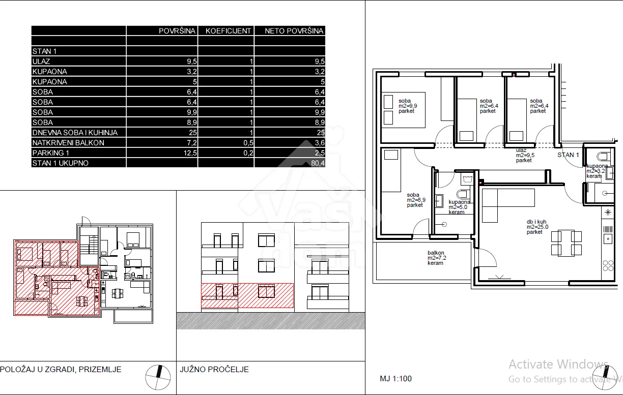 zagreb, gajnice, stan 77,9 m2 prizemlje - slika 12