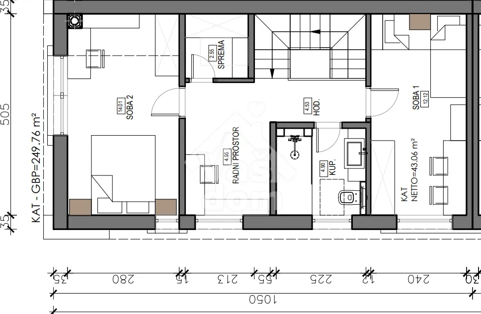 sveta nedelja, strmec, dvoetažni stan s vrtom 102,56 m202 - slika 12