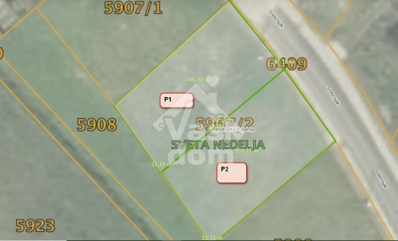 sveta nedelja, srebrnjak zemljište 524 m2 - slika 2