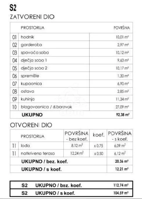 varaždin centar, stan 104,59 m2 1. kat novogradnja - slika 5