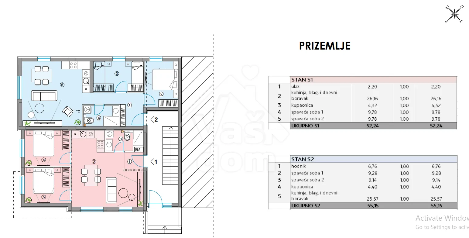 zadar, bibinje stan u prizemlju s vrtom 57,74 m2 - slika 30