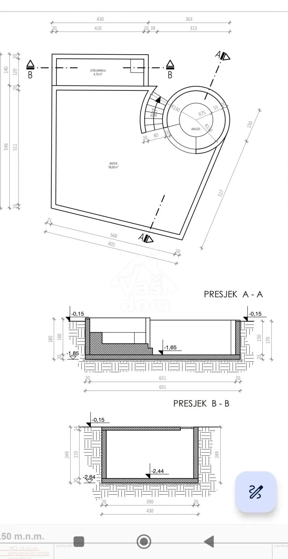sukošan, debeljak, kuća 144 m2 s bazenom 50 m2 - slika 30