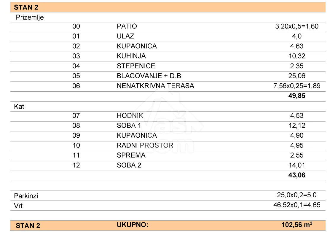 sveta nedelja, strmec, dvoetažni stan s vrtom 102,56 m202 - slika 11