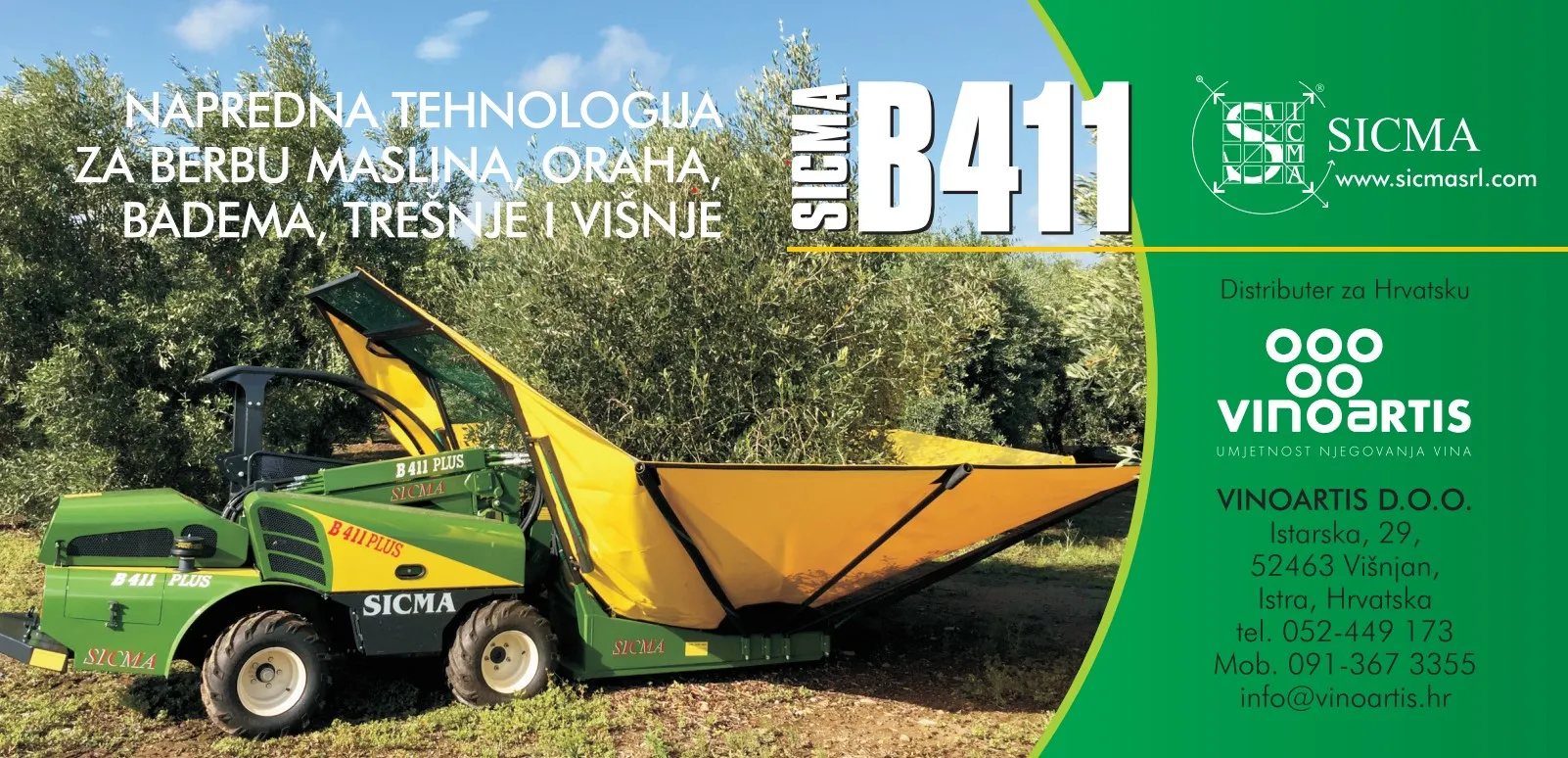 sicma tresači maslina, oraha, badema, višnje - slika 18