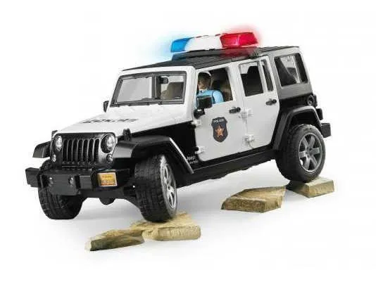 bruder policijski auto jeep wrangler + policajac - slika 4