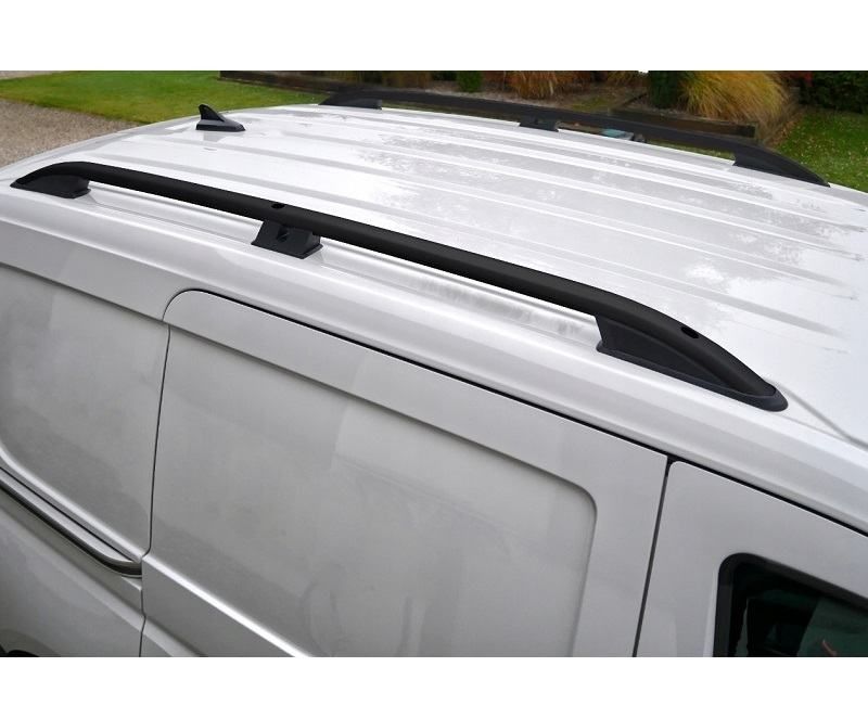 uzdužni krovni nosači za vw caddy v - crni- srebrni-top izgled- akcija - slika 5