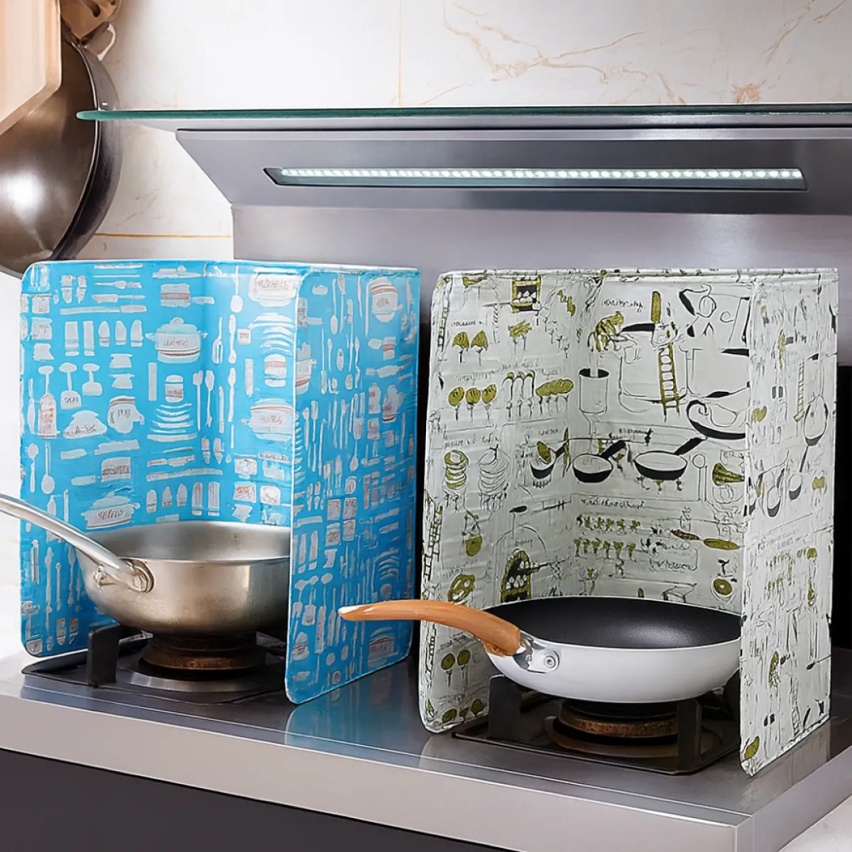 kuhinjska pregrada protiv prskanja ulja – aluminijska folija s to - slika 3