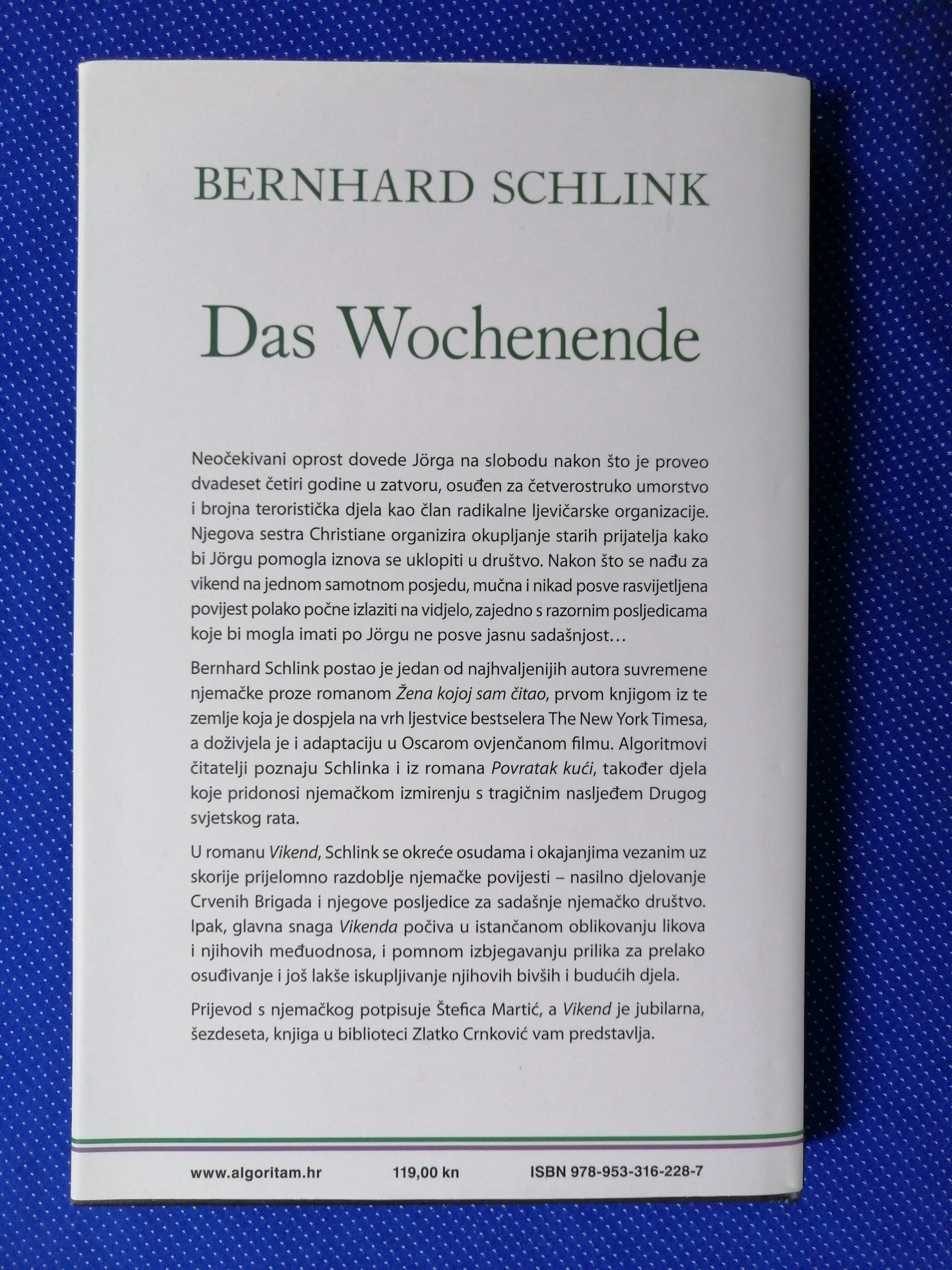 bernhard schlink – vikend - slika 5