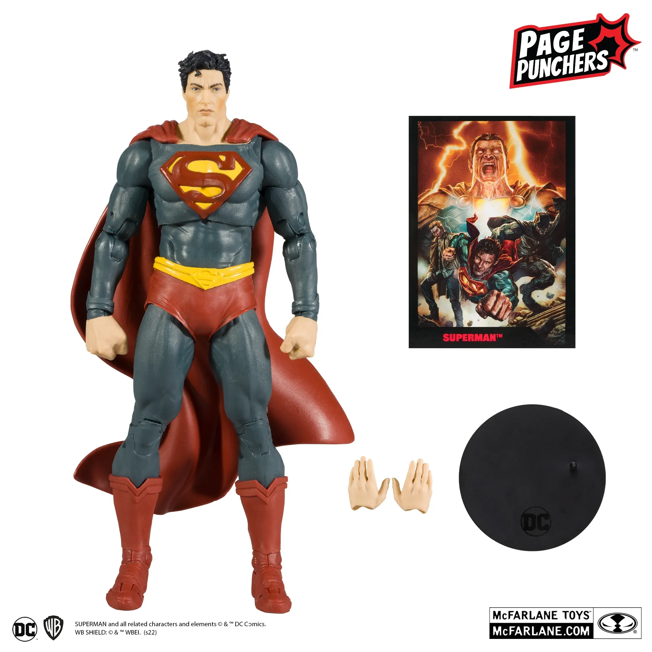 dc comics black adam strip + superman figura, 17cm - slika 10