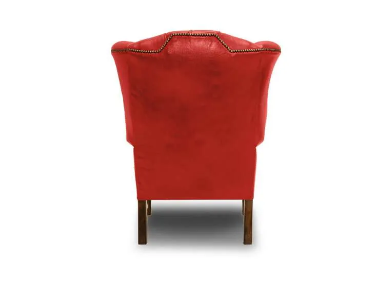 chesterfield fotelja plainwing | 1-sjedište | red - slika 4