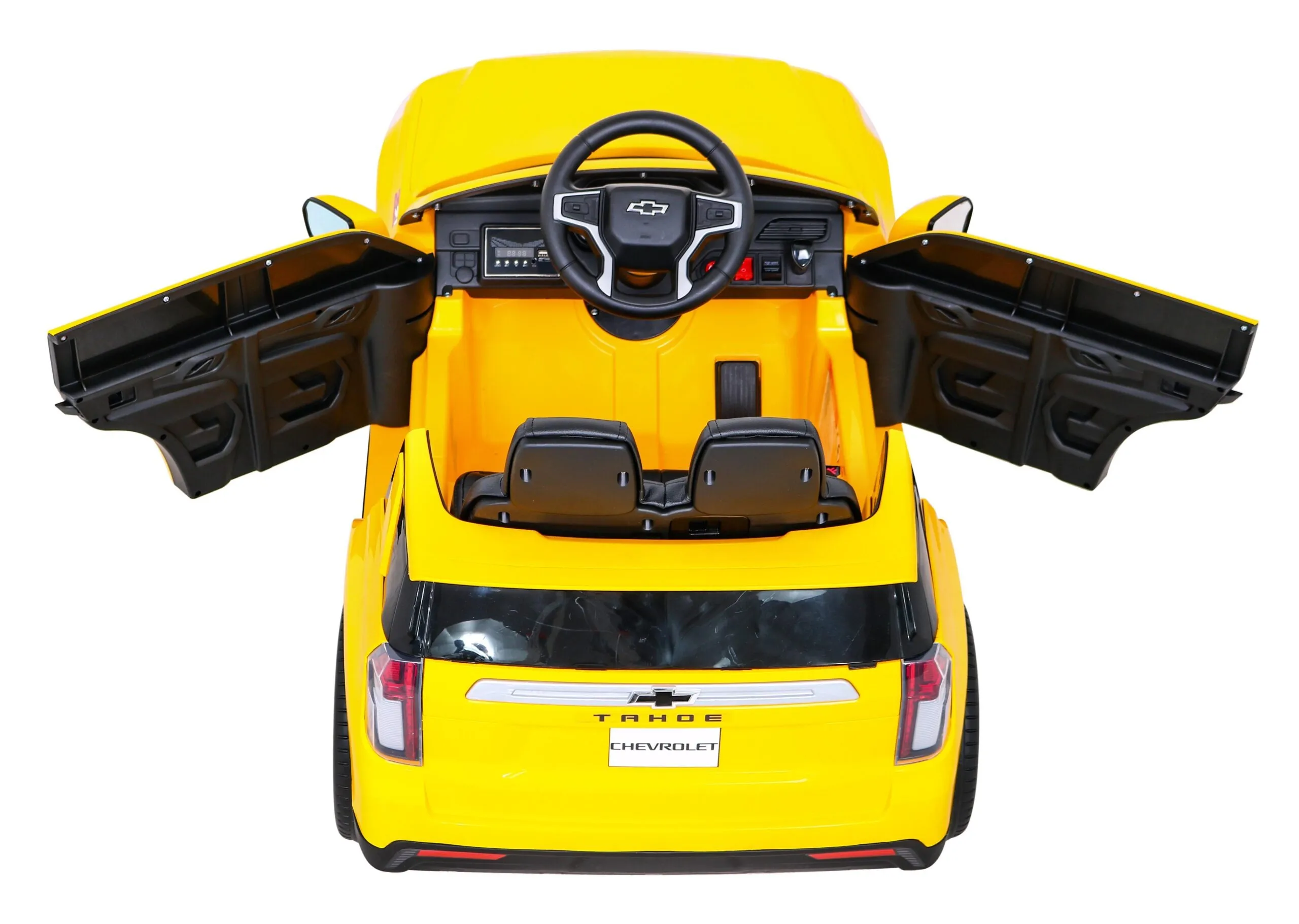 licencirani auto na akumulator chevrolet tahoe - žuti - slika 4