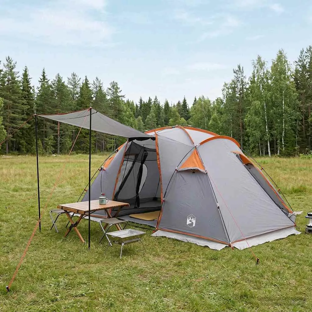 vidaxl tunelski šator 520 x 260 x 175 cm siva i narančasta - slika 1