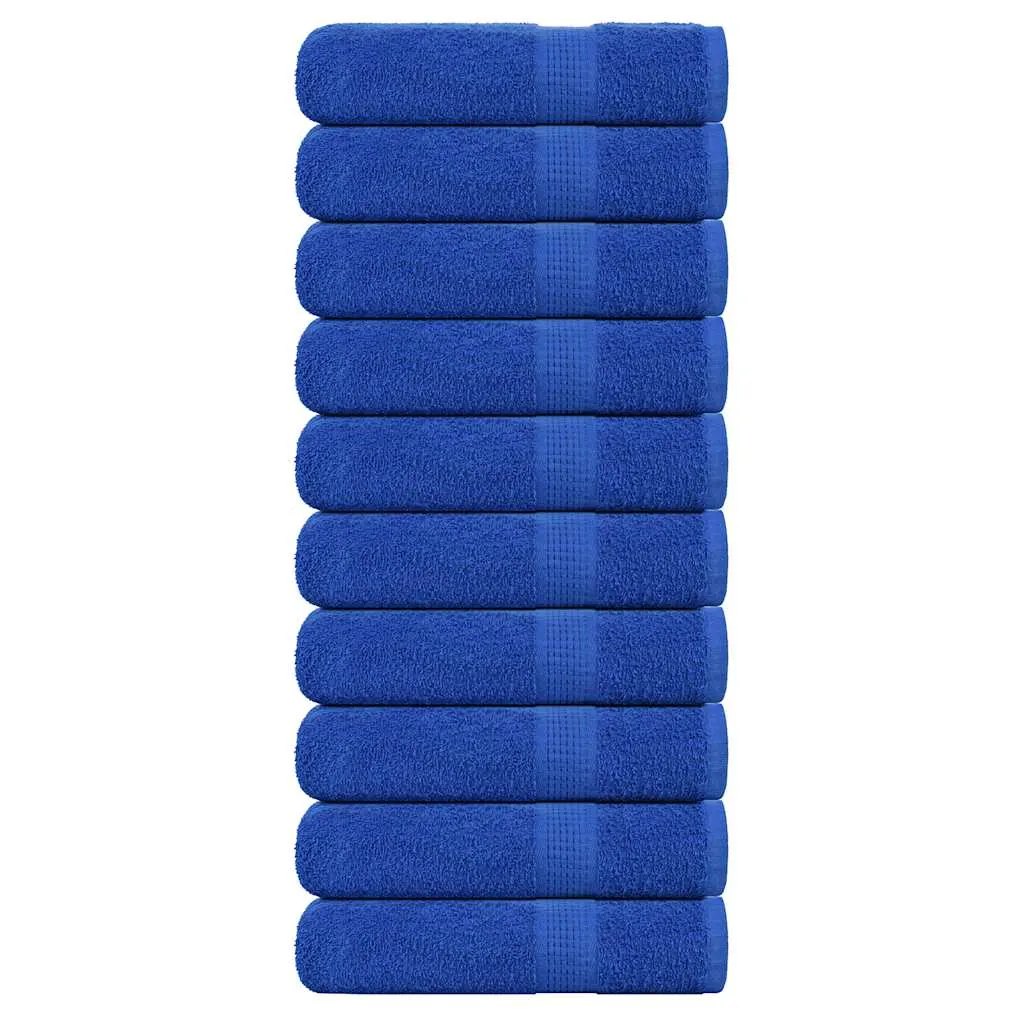 vidaxl ručnici za tuširanje frogn 10 kom plavi 70x140 cm 360 g/m² - slika 1