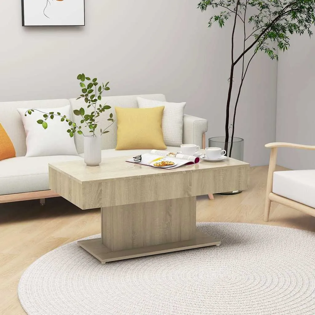 vidaxl stolić za kavu boja hrasta 96 x 50 x 45 cm konstruirano drvo - slika 1