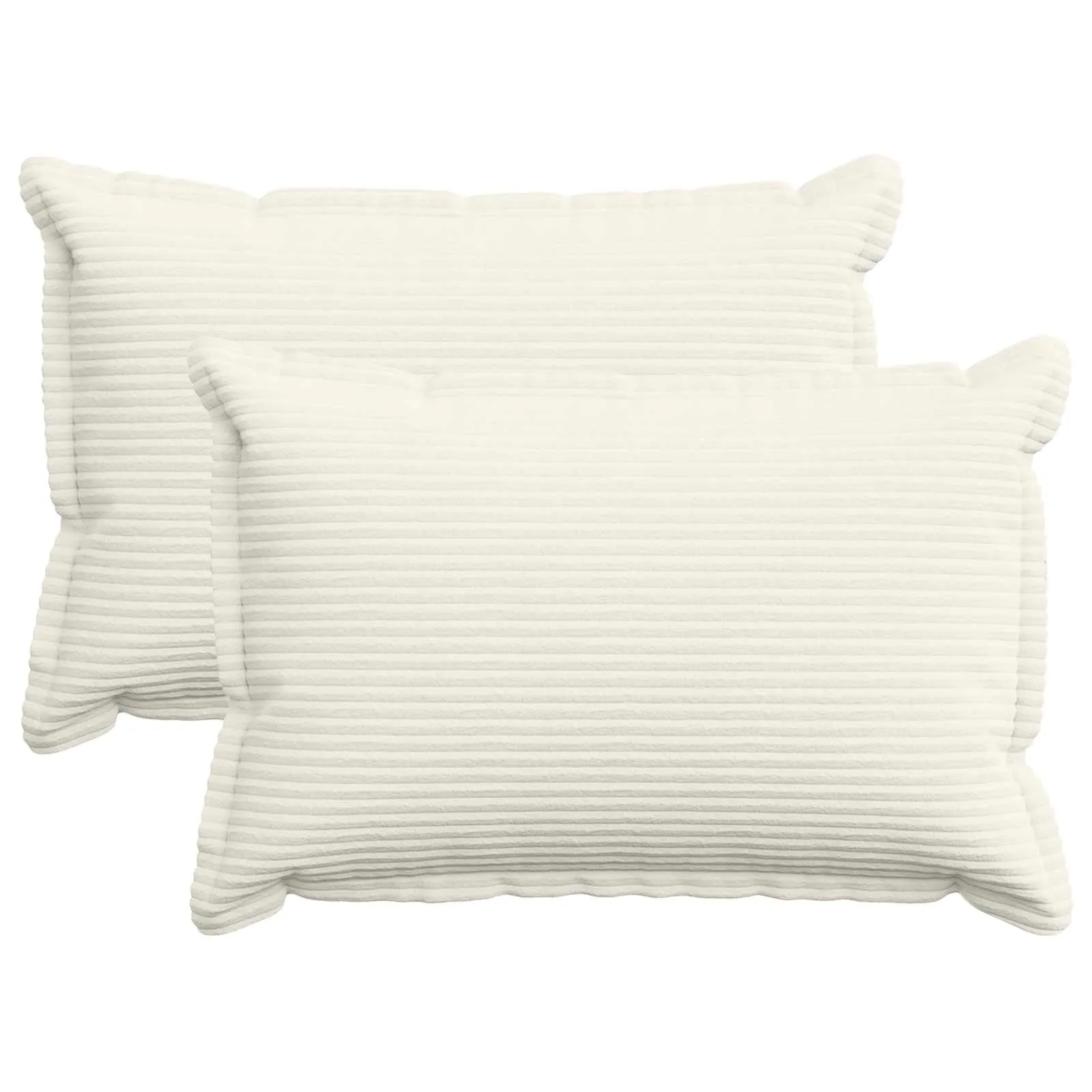 vidaxl presvlaka za jastuk 2 kom. houten krem 50 x 75 cm kord - slika 1