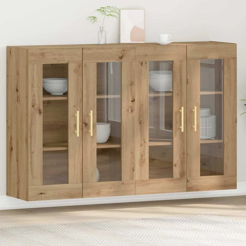 vidaXL Zidni ormari 2 kom. Umjetnički hrast 69,5 x 34 x 90 cm - Venlo
