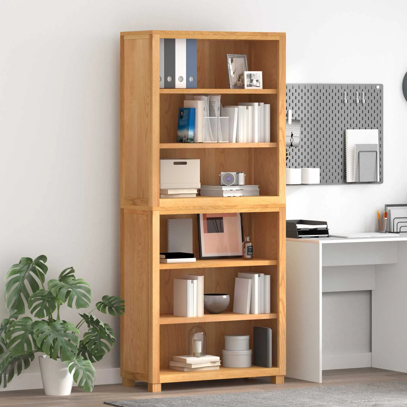vidaXL Set namještaja za pohranu 2 kom. Prirodna 80 x 35 x 185 cm - Venlo