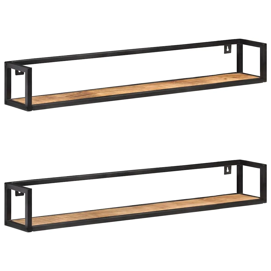 vidaXL Zidne police 2 kom 120 cm od grubog drva manga - Venlo