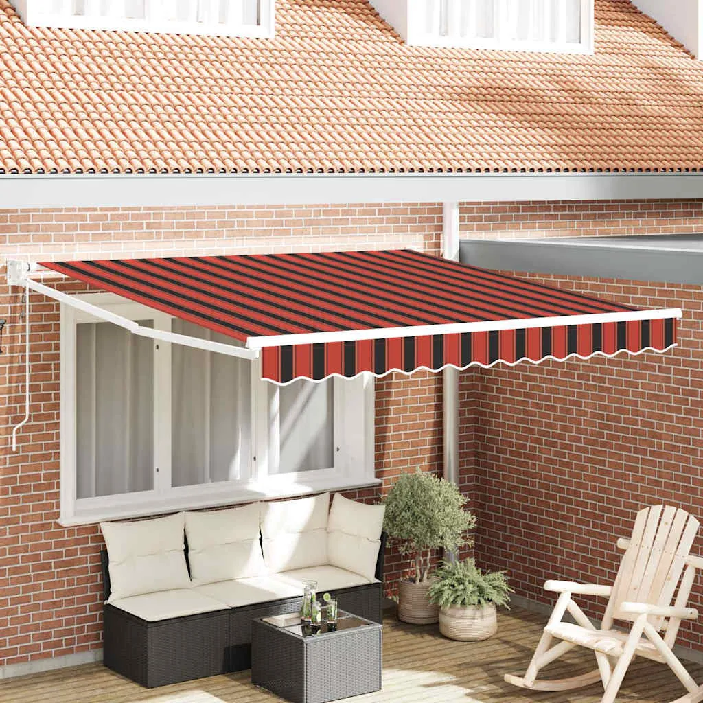 vidaXL Povlačivi tende Narančasta i smeđa 300 x 250 cm - Venlo