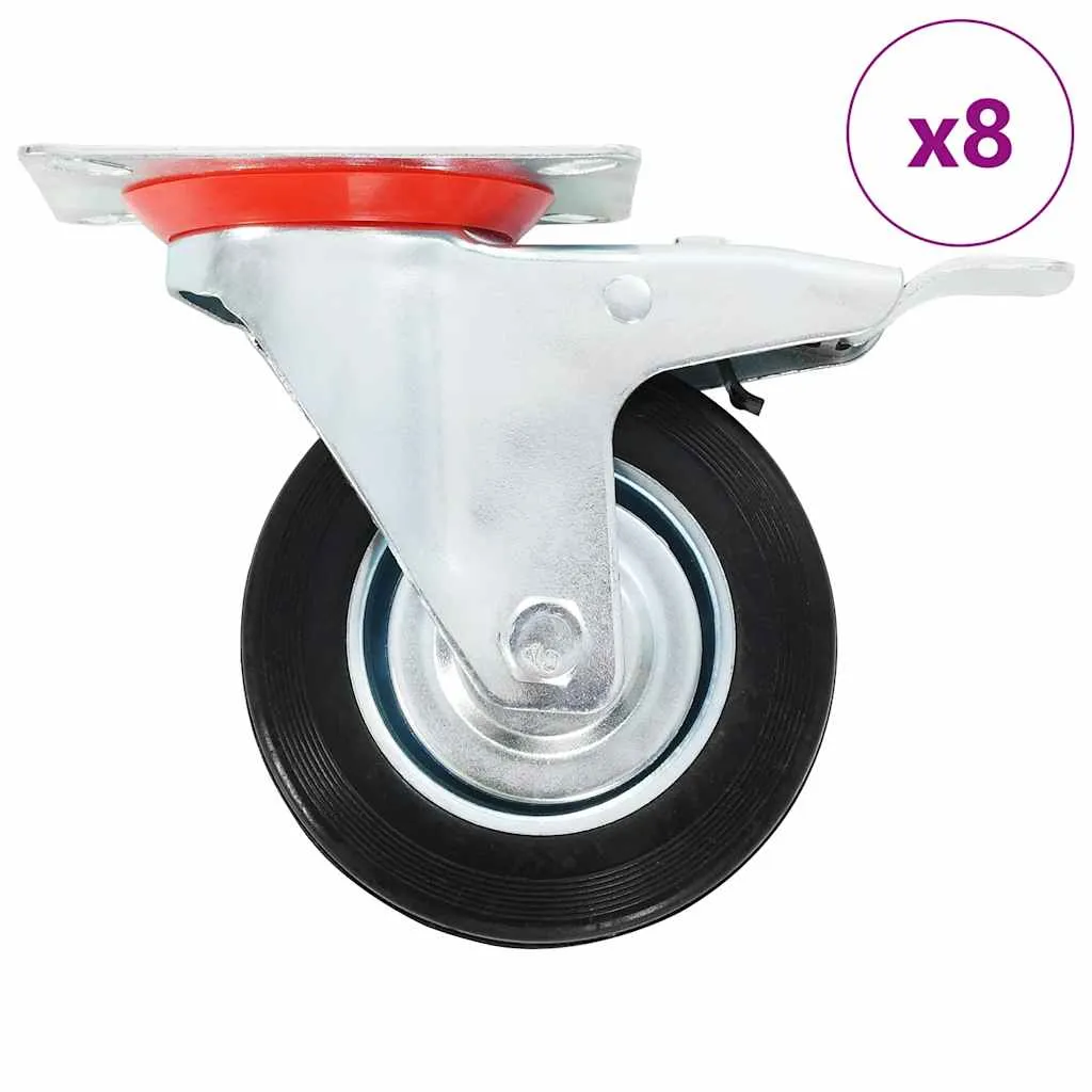 vidaxl okretni kotačići 8 kom 100 mm - slika 1