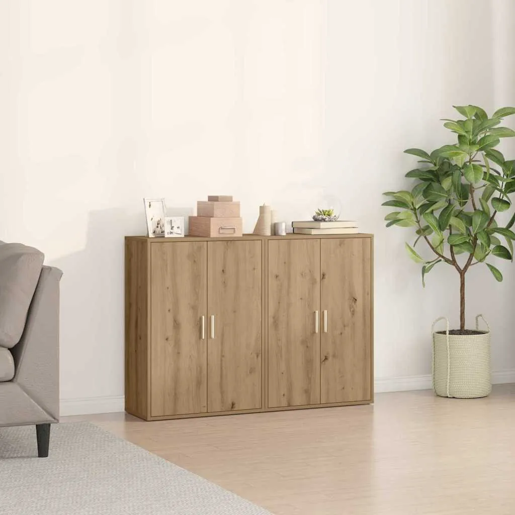vidaXL Kreveta 2 kom. Umjetnički hrast 60 x 31 x 84 cm - Venlo