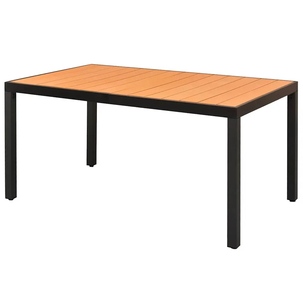 vidaXL Vrtni stol smeđi 150 x 90 x 74 cm aluminijum i WPC - Venlo