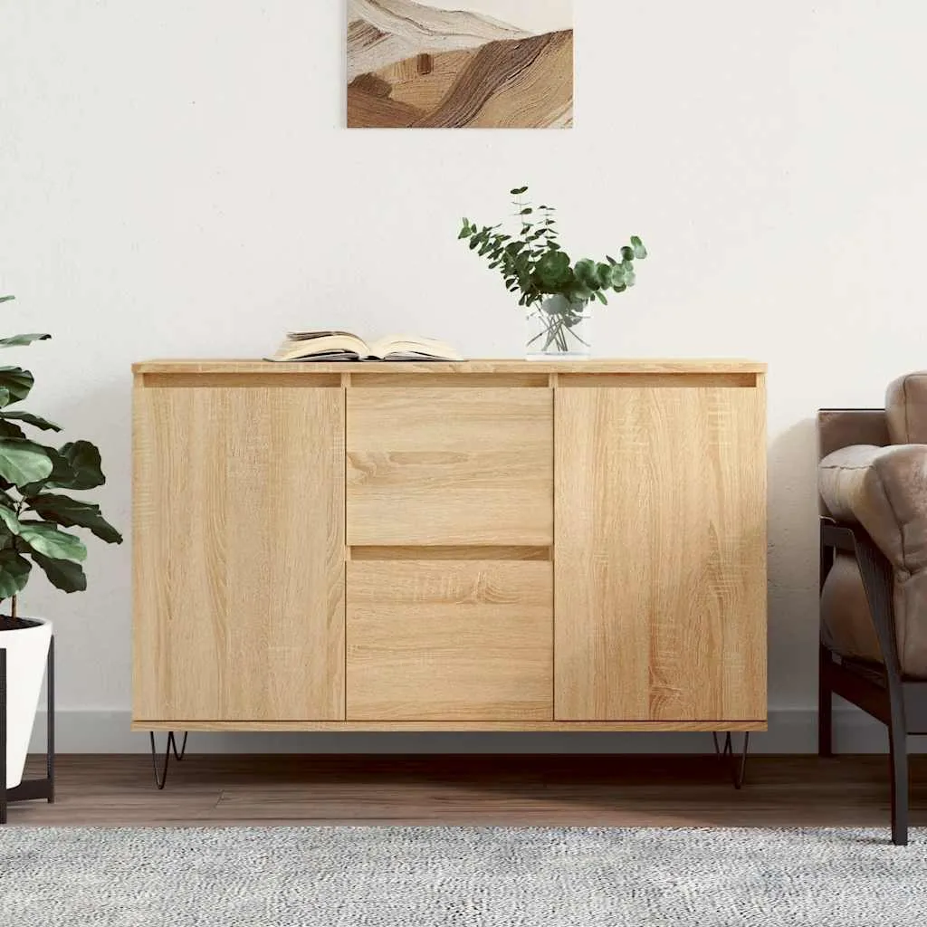 vidaXL Komoda boja hrasta sonome 101,5x35x70 cm od konstruiranog drva - Venlo