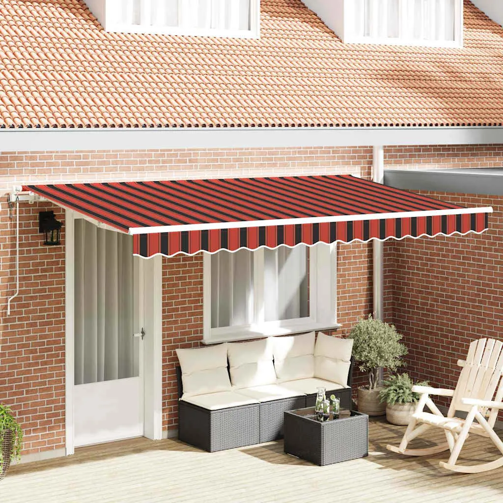 vidaXL Povlačivi tende Narančasta 350 x 200 cm tkanina - Venlo