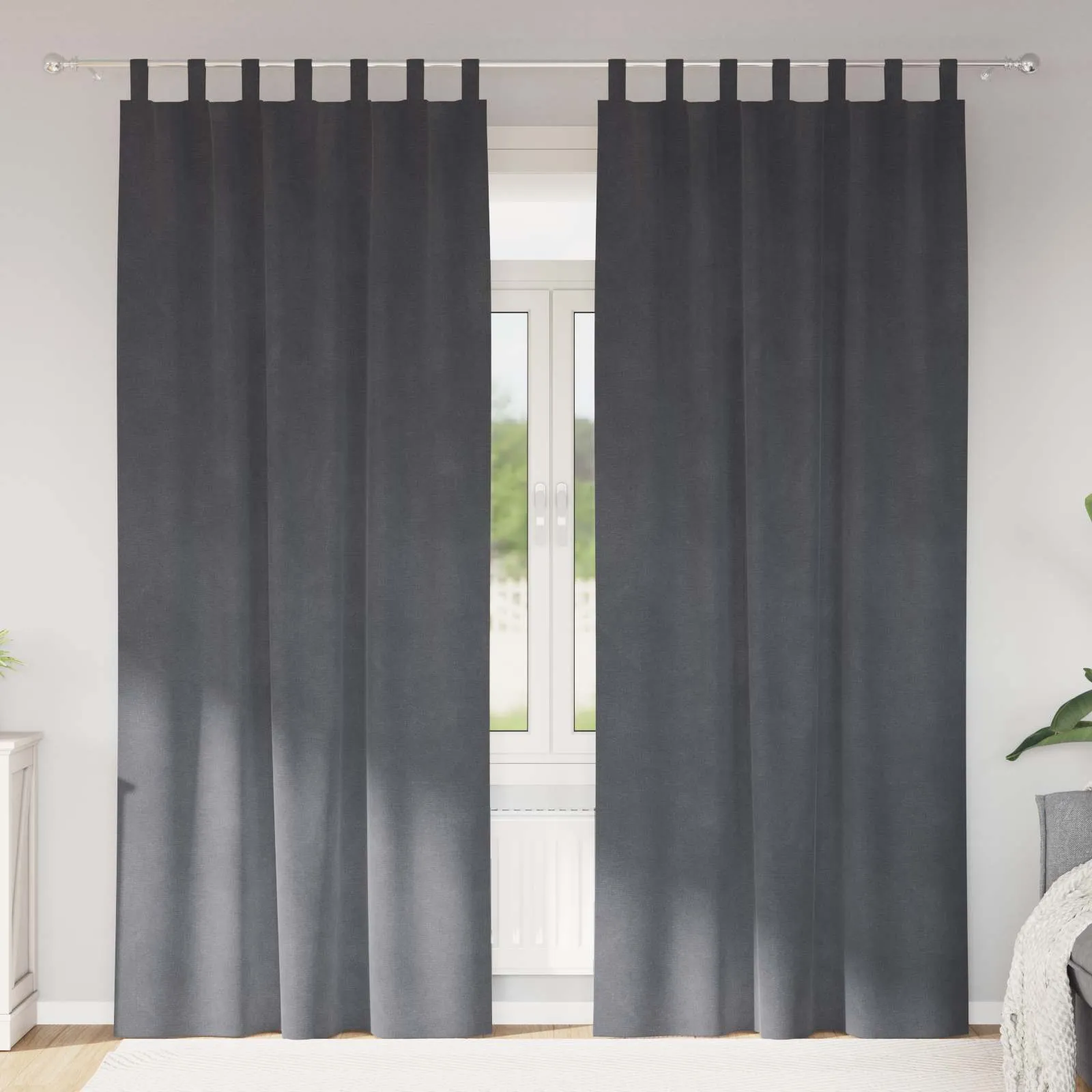 vidaXL Zavjese 2 kom. Svjetlosiva 140 x 260 cm Baršun - Venlo