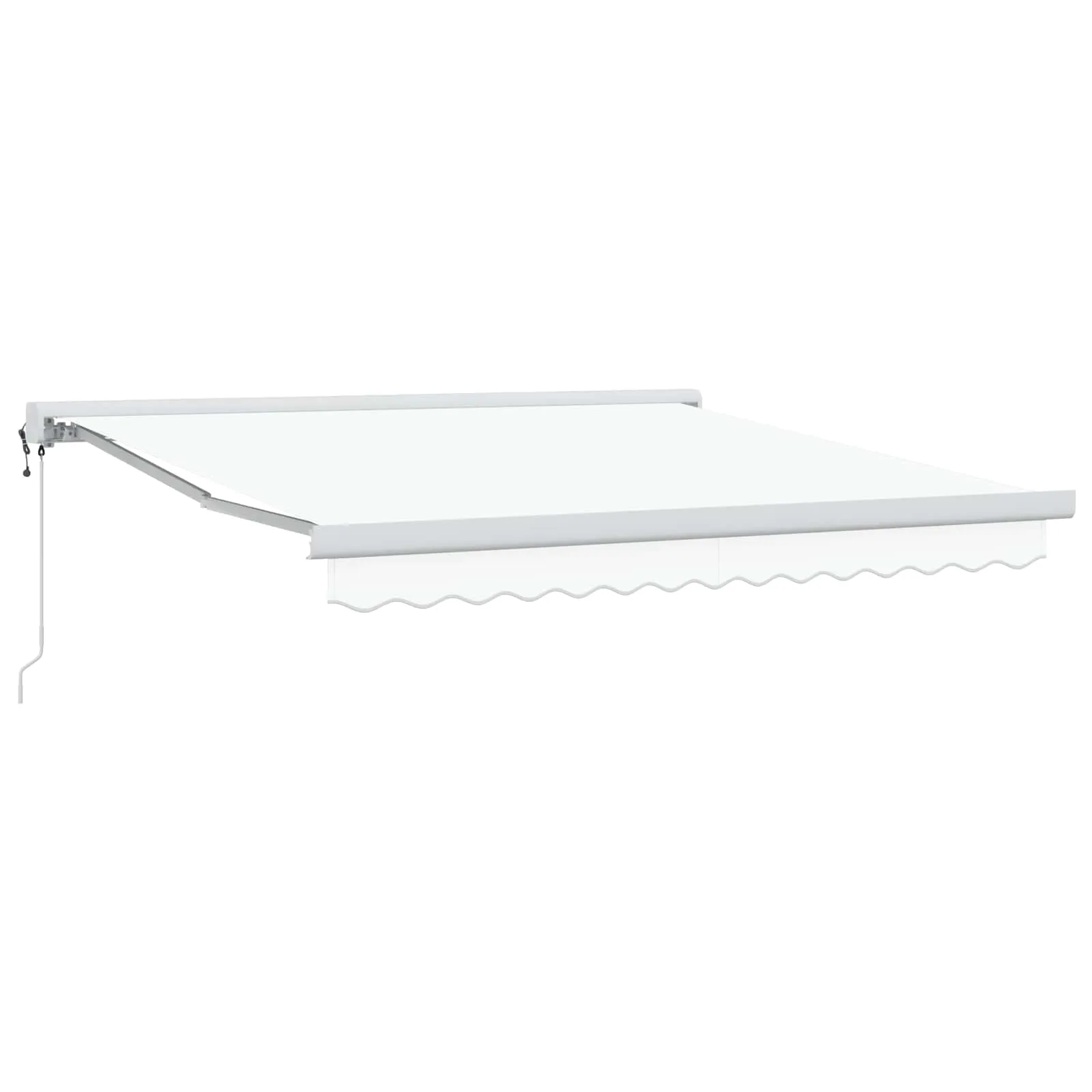 vidaXL Povlačivi tende Bijela 350 x 250 x 165 cm Tkanina i Metal - Venlo