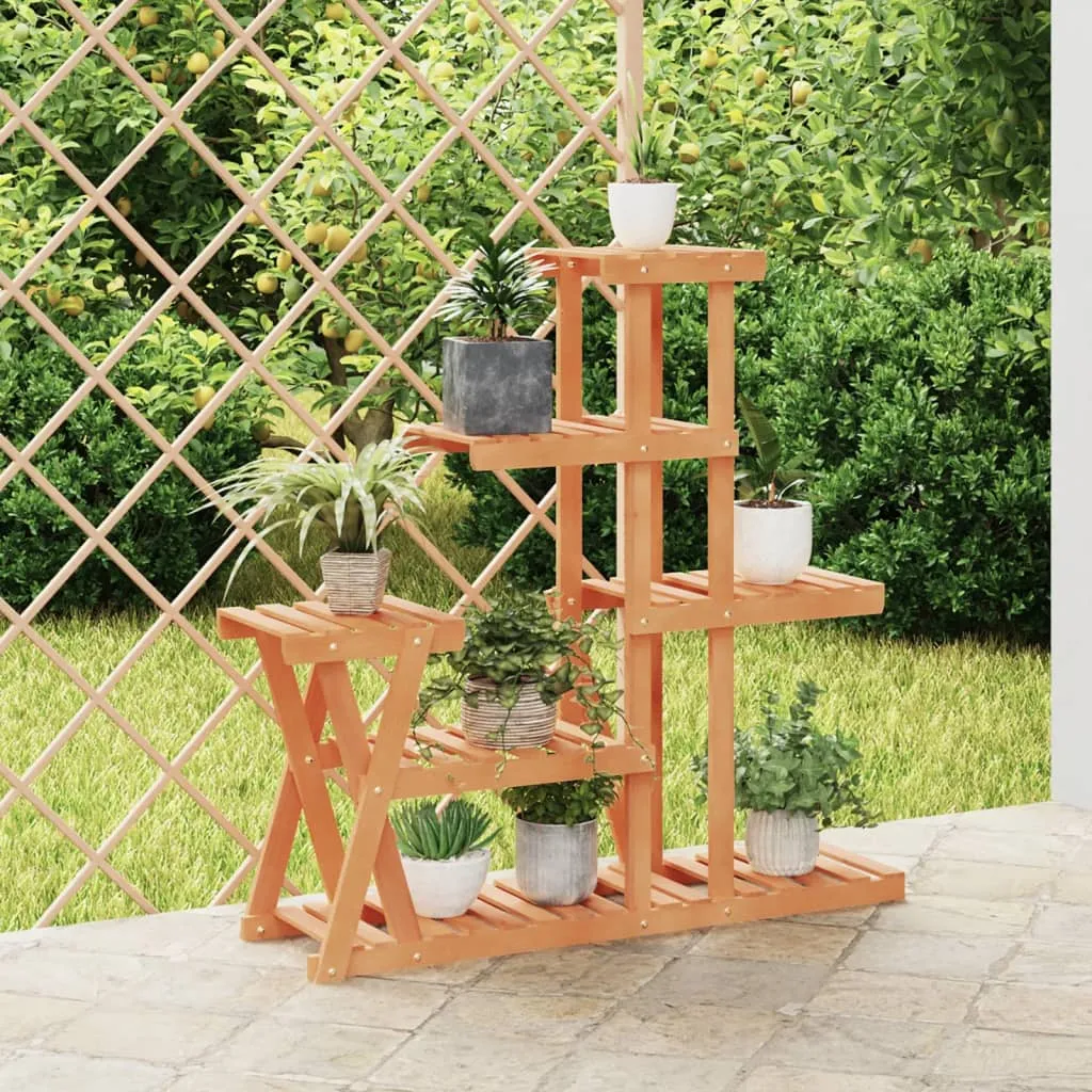 vidaXL Stalak za cvijeće 95 x 25 x 96 cm od masivne jelovine - Venlo