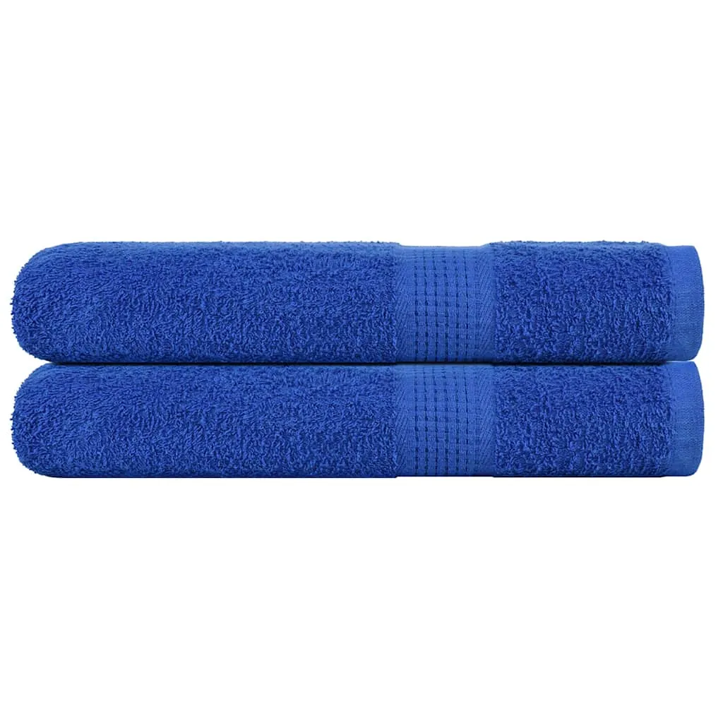 vidaxl ručnici frogn 2 kom plavi 100x200 cm 360 g/m² - slika 1