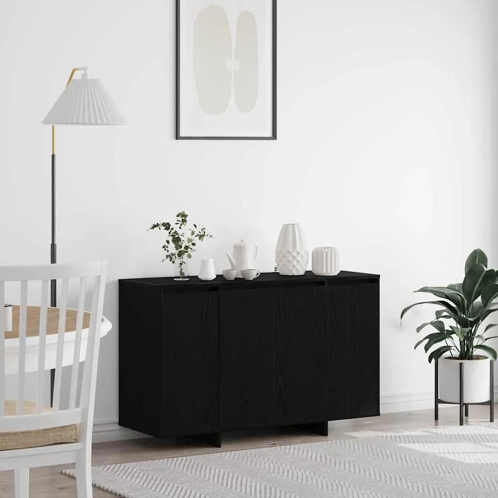 vidaXL Kreveta Crni hrast 120 x 41 x 75 cm Konstruirano drvo - Venlo
