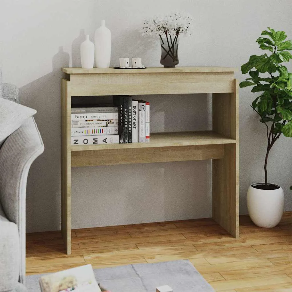 vidaXL Konzolni stol boja hrasta sonome 80x30x80 cm konstruirano drvo - Venlo