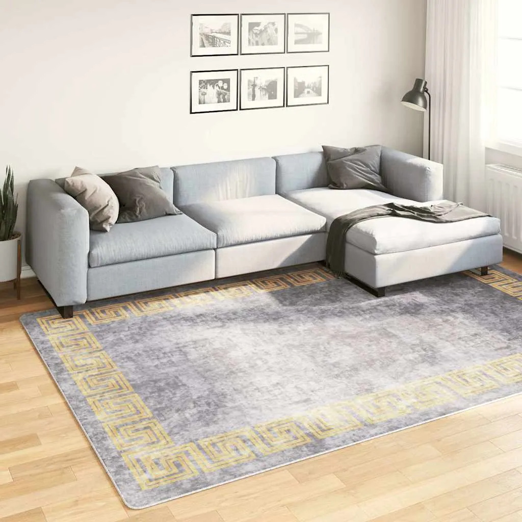 vidaXL Perivi tepih 190 x 300 cm sivi - Venlo