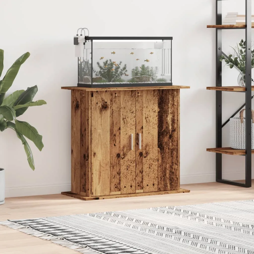 vidaxl stalak za akvarij boja drva 81x36x73 cm od konstruiranog drva - slika 1