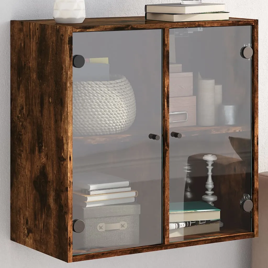 vidaXL Zidni ormarić sa staklenim vratima boja hrasta 68x37x68,5 cm - Venlo